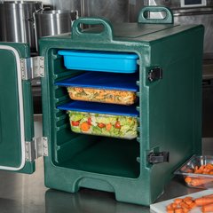 PC300N08 Cateraide™ Insulated Front Loading Food Pan Carrier 5 Pan Capacity - Forest Green