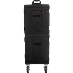 PC600N03 Cateraide™ Insulated Front Loading Food Pan Double Carrier 10 Pan Capacity - Black