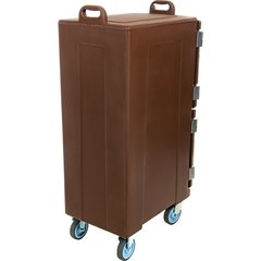 PC600N01 Cateraide™ Insulated Front Loading Food Pan Double Carrier 10 Pan Capacity - Brown