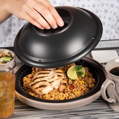 DXHHDM903 High Heat Disposable Dome 9" (500/cs) - Black