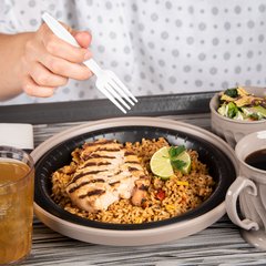 DXHHPL903 High Heat Disposable Plate 9" (500/cs) - Black