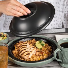 DXHHDM903 High Heat Disposable Dome 9" (500/cs) - Black