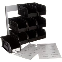 381109LG Packet Rack 18"x 12"x 19" - Black