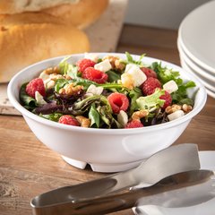 4373702 Melamine Footed Serving Bowl 24 oz - White