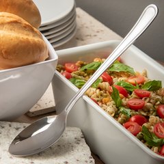 609001 Aria™ Solid Spoon 12" - Stainless Steel