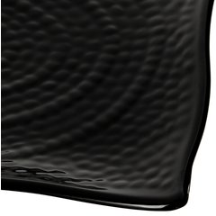 4452003 Terra™ Rectangular Textured Platter 13.5 x 9.25 - Black