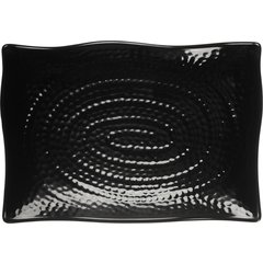 4452003 Terra™ Rectangular Textured Platter 13.5 x 9.25 - Black