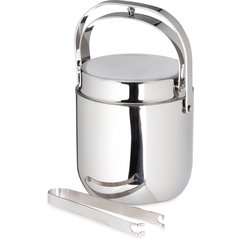 609190 Double Wall Ice Bucket w/Tong 1.5 qt - Silver