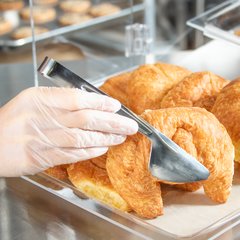 607680 Stainless Steel Pastry Tongs 8" - Stainless Steel