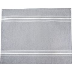 54251822NH014 Chambray Striped Napkin 18" x 22" - Black