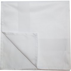 54682222NH010 Milan Milan Satin Band Napkin 22” x 22” - White