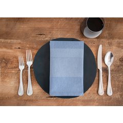 54361822NH763 Snap Drape® Transition Striped Napkin 18" x 22" - Blue