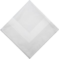 54682222NH010 Milan Milan Satin Band Napkin 22” x 22” - White