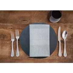 54361822NH503 Snap Drape® Transition Striped Napkin 18" x 22" - Black