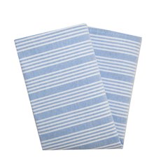 54351822NH763 Snap Drape® Ticking Striped Napkin 18" x 22" - Blue