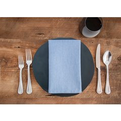 54241822NH002 Chambray Solid Napkin 18" x 22" - Blue