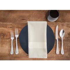 54682222NH770 Milan Milan Satin Band Napkin 22” x 22” - Cream