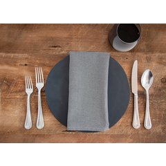 54432020NH503 Milan Birdseye Napkin 20” x 20” - Black/White