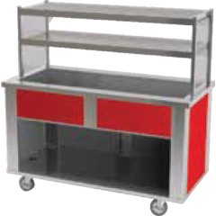 DXP2CI DineXpress® Ice Bath Cold Food Counter - 2 Well 35" L x 30" W x 36" H - Stainless Steel