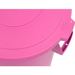 34103226 Bronco™ Round Waste Bin Trash Container 32 Gallon - Bright Pink