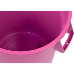 34103226 Bronco™ Round Waste Bin Trash Container 32 Gallon - Bright Pink