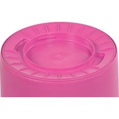 34103226 Bronco™ Round Waste Bin Trash Container 32 Gallon - Bright Pink