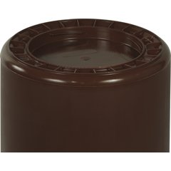 34103201 Bronco™ Round Waste Bin Trash Container 32 Gallon - Brown