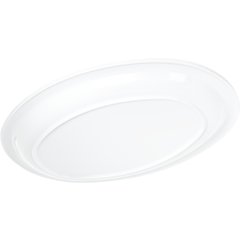KL12602 Kingline™ Melamine Oval Platter Tray 13.5" x 9.75" - White