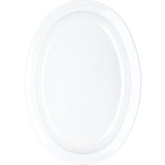 KL12602 Kingline™ Melamine Oval Platter Tray 13.5" x 9.75" - White