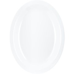 KL12702 Kingline™ Melamine Oval Platter Tray 12" x 9" - White