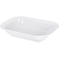 4374502 Melamine Rectangle Baker Server 28 oz. - White