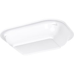 4374502 Melamine Rectangle Baker Server 28 oz. - White