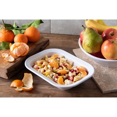 4374502 Melamine Rectangle Baker Server 28 oz. - White