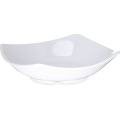 794202 Melamine Flared Rim Square Dish Bowl 5.25" - White