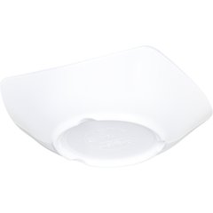 794202 Melamine Flared Rim Square Dish Bowl 5.25" - White