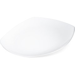 4330402 Melamine Upturned Corner Square Plate 11.5" - White