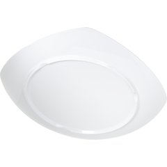 4330402 Melamine Upturned Corner Square Plate 11.5" - White