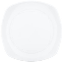 4330402 Melamine Upturned Corner Square Plate 11.5" - White