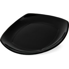 4330803 Melamine Upturned Corner Small Square Plate 7.75" - Black