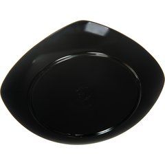 4330803 Melamine Upturned Corner Small Square Plate 7.75" - Black