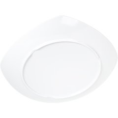4330802 Melamine Upturned Corner Small Square Plate 7.75" - White