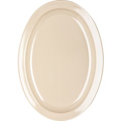 KL12625 Kingline™ Melamine Oval Platter Tray 13.5" x 9.75" - Tan