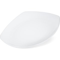 4330602 Melamine Upturned Corner Medium Square Plate 9.5" - White