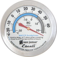 THDLRFSS Refrigerator / Freezer Thermometer NSF Listed  - Silver