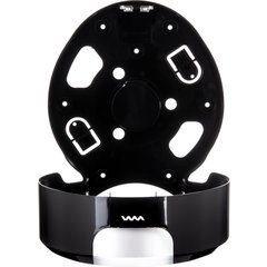 R2070BKSS Summit Single 9" Jumbo Bath Tissue Dispenser, 3.25" core, Black/Stainless Steel  - Chrome