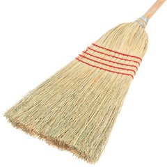 4063400 5-Stitch Janitor (#26) - 100% Corn Broom 56" - Tan