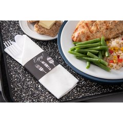 DXCTCADNS1003 Napkin Sleeve 16" x 16" (300/cs) - Black