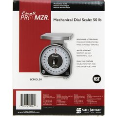 SCMDL50 NSF LISTED MS-SERIES DIAL SCALE 50 LB  - Stainless Steel