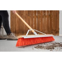 36952424 Flo-Pac® Polypropylene Sweep With Steel Scraper Blade 24" - Orange