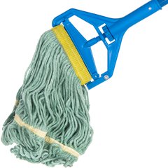 369472B09 Flo-Pac® Small Looped-End Mop With Yellow Band  - Green